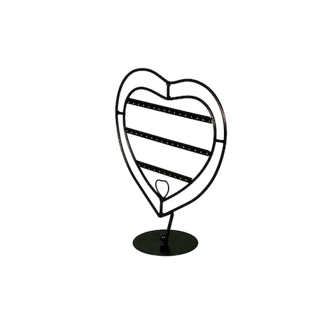 Thinkandplay 10 x 10.5 in. Antique Style Heart Earring Display TH1104995